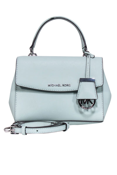 Current Boutique-Michael Kors - Mint Green Saffiano Leather Crossbody Bag