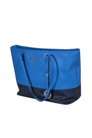 Current Boutique-Michael Kors - Blue & Dark Navy Saffiano Leather Tote Bag