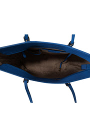 Current Boutique-Michael Kors - Blue & Dark Navy Saffiano Leather Tote Bag