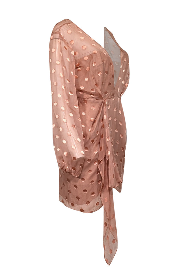michelle mason pink silk dress Michelle Mason Asymmetric Design Silk Gown | Pink