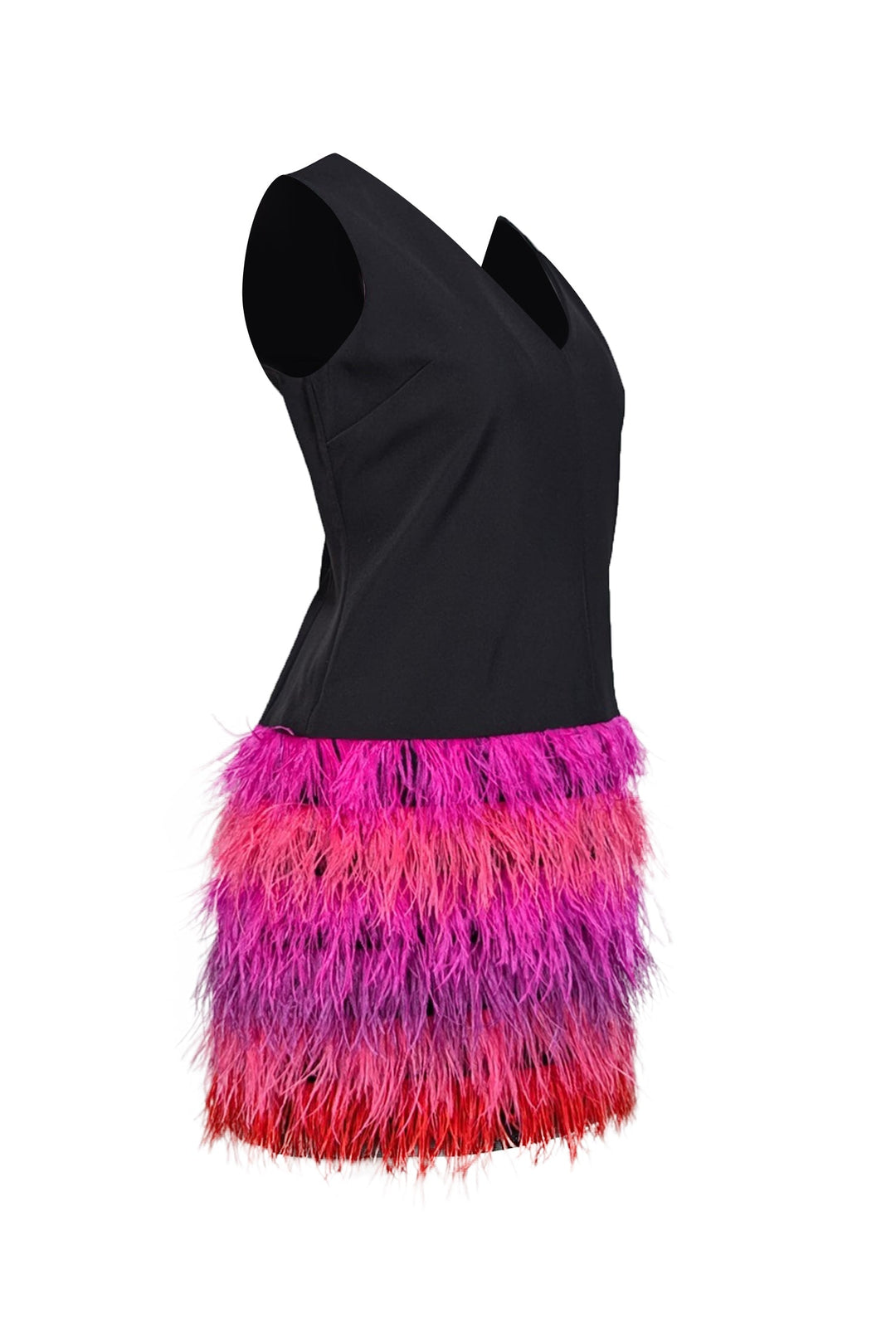Milly Veronica Feather Mini Dress 10
