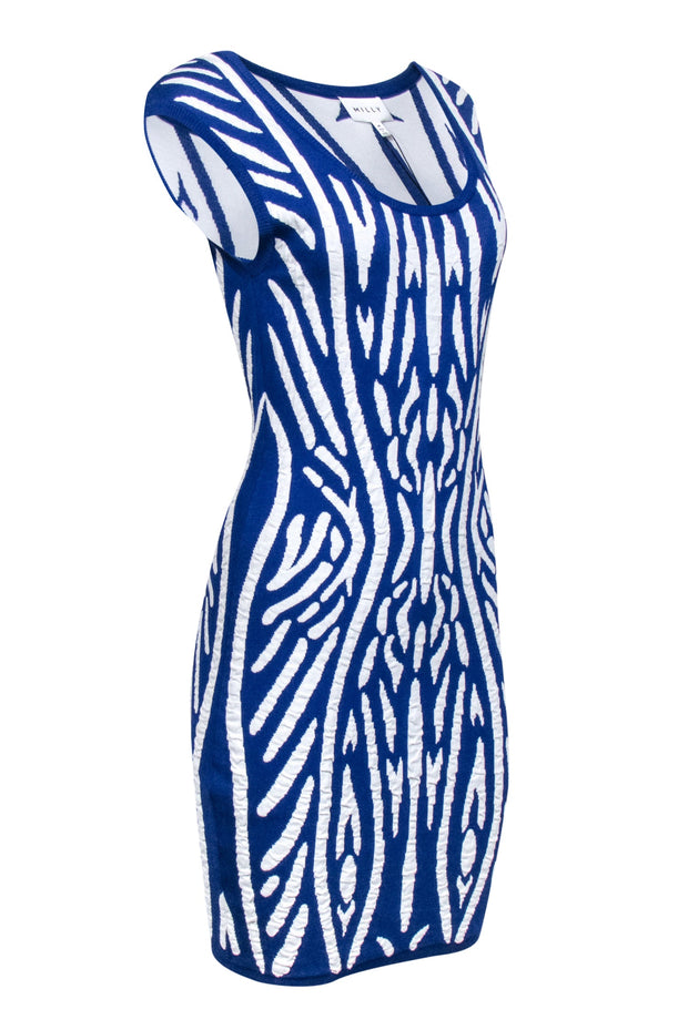 light blue sequin dress long Milly