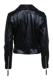 Current Boutique-Milly - Black Metallic Moto Jacket Sz 6