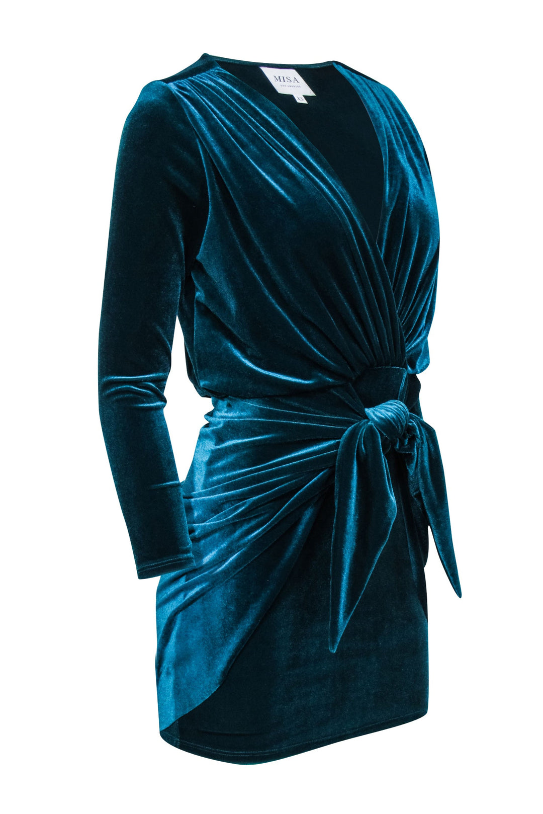 green emerald velvet dress Misa Samantha Dress main image 1