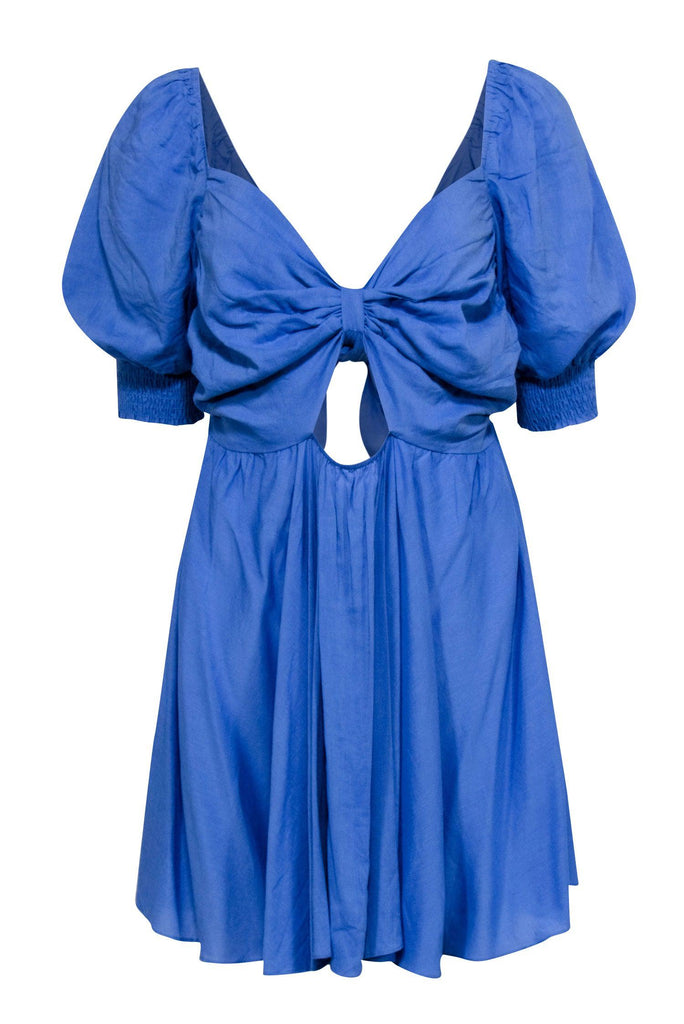 misa blue dress Los Angeles Size:Child 9 Blue Dress Pants Brown Hidden side zip closure Size_24W