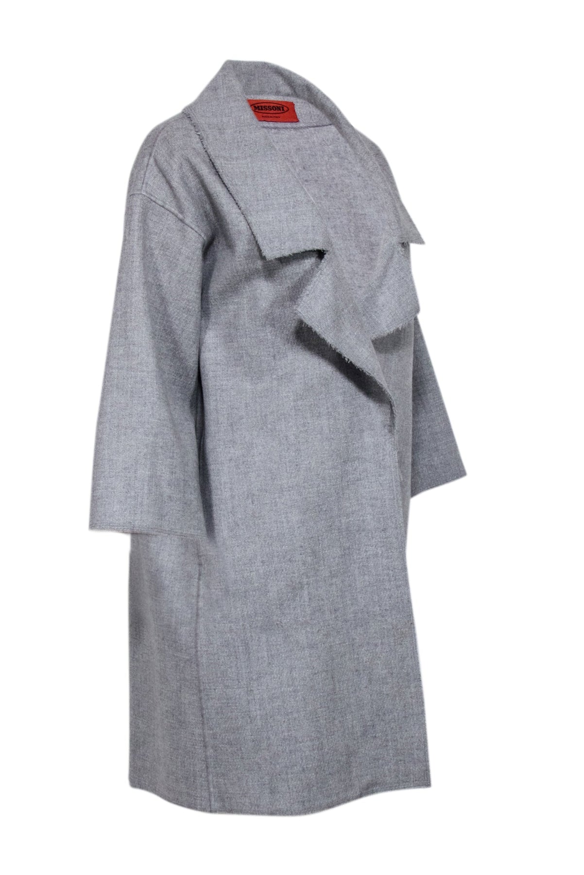 Current Boutique-Missoni - Grey Cashmere Blend Coat Sz M