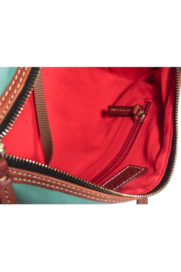 Current Boutique-Love Moschino - Red Faux Leather w/ Gold Chain Heart Detail Satchel Bag