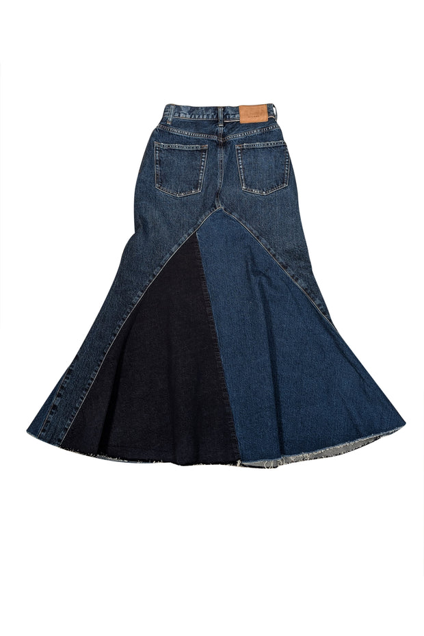 Moussy - Dark Wash Blue Denim "Vicksburg" Maxi Skirt Sz XS - Current Boutique