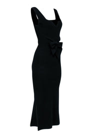 Current Boutique-Nanushka - Black Stretch Knit Sleeveless Midi Dress Sz S
