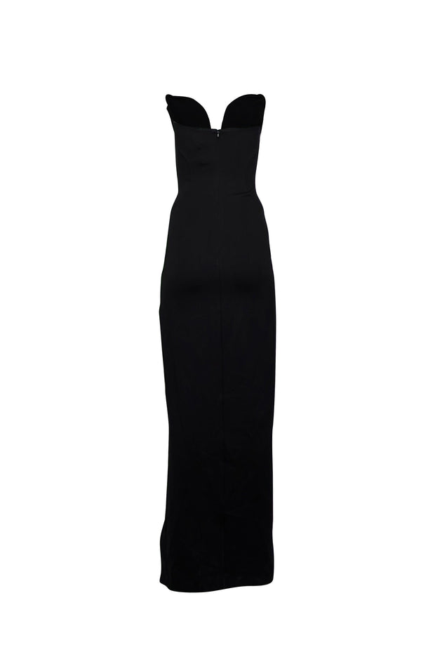 Nicholas - Black Deep V Sweetheart Strapless Gown Sz 2 Nicholas - Black Deep V Sweetheart Strapless Gown Sz 2
