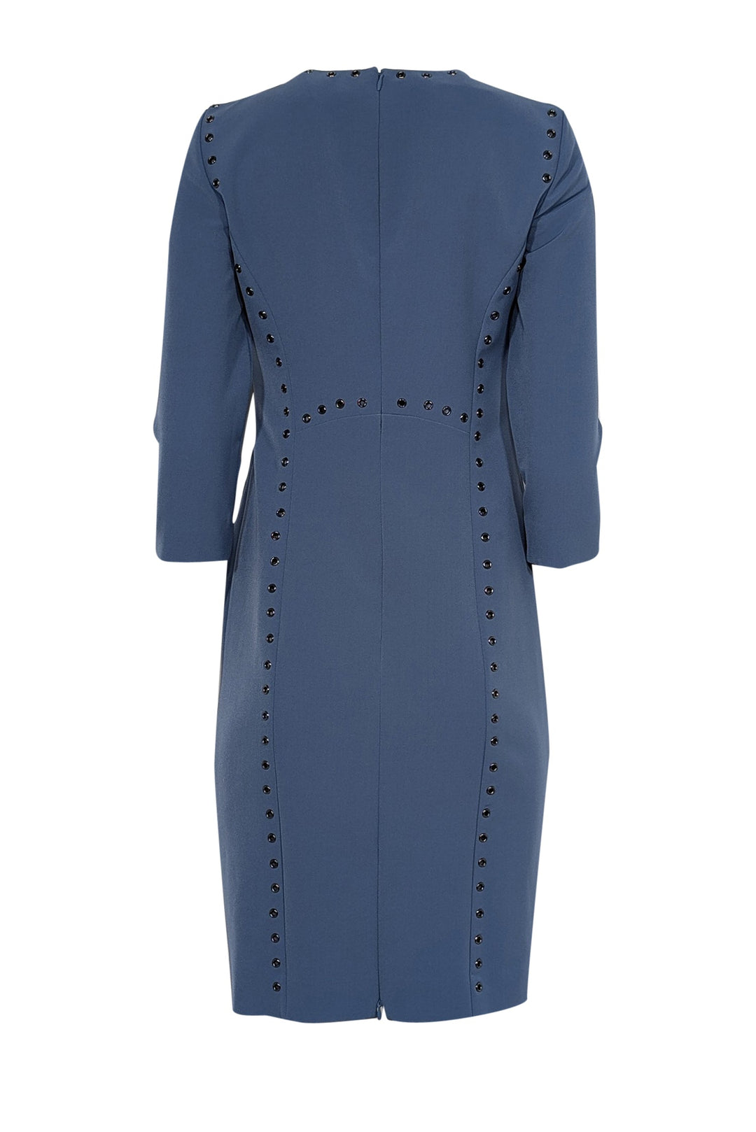 Per Se - Blue Crop Sleeve Grommet Detail Dress Sz 2