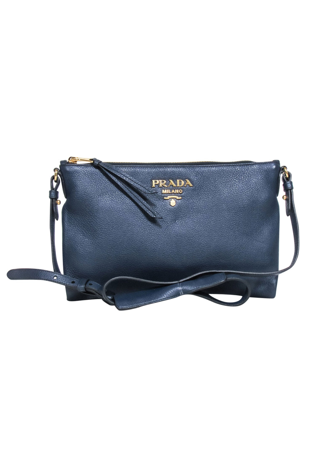 Prada - Navy Pebbled Leather 