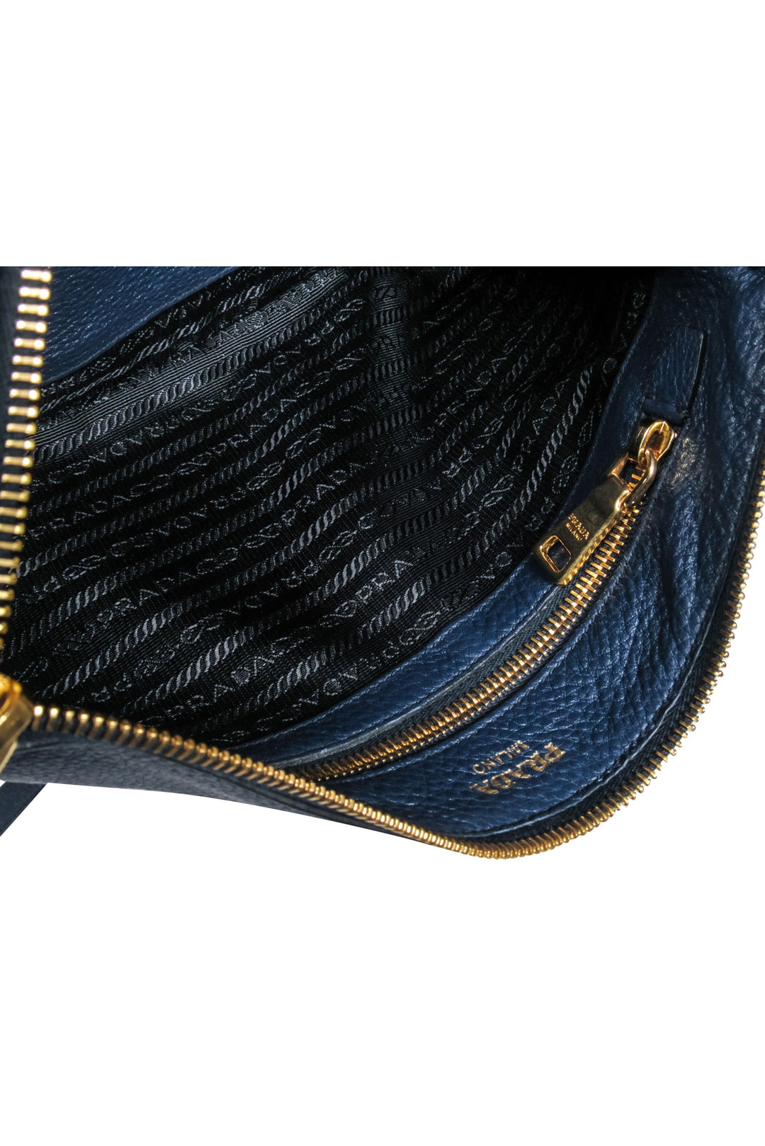 Prada - Navy Pebbled Leather 