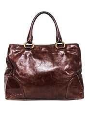 Current Boutique-Prada - Brown Washed Buffalo Frame Bag