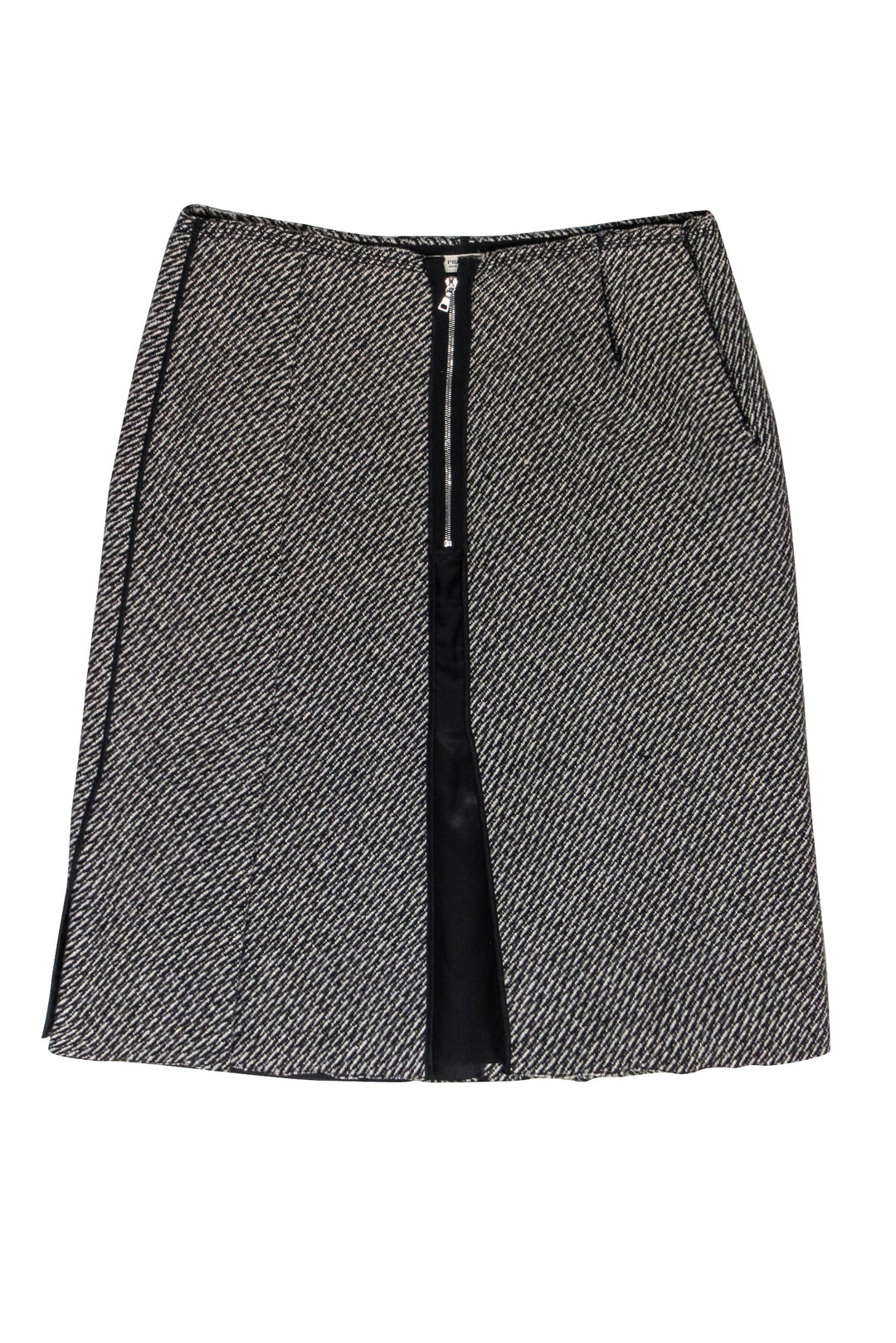 PRADA 01aw 総柄シルクスカート スプラッターペイント PRADA(プラダ) 18SS Lame pleated jacquard skirt ラメ プリーツ