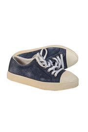 Current Boutique-Prada - Navy Suede, Leather, & Rubber Trim Sneakers Sz 9
