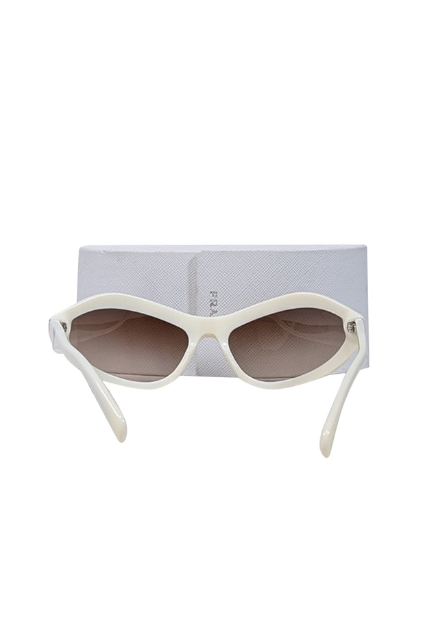 Prada Ivory Cat-Eye Sunglasses STILL IN STORE ** Prada A02SF Sunglasses main image 4