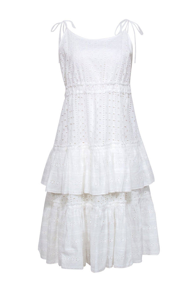 tiered midi dress white Rachel Antonoff