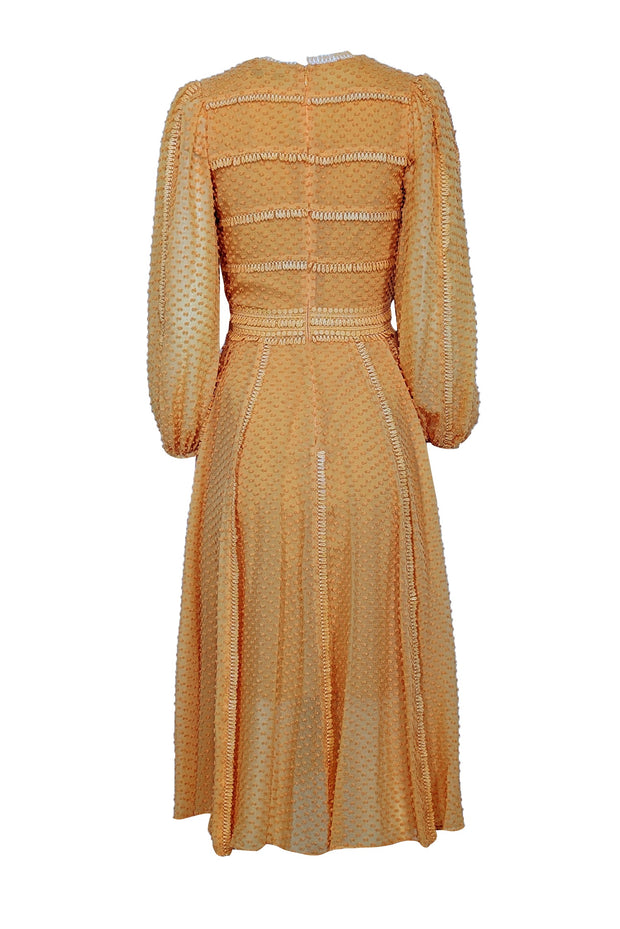 rachel gilbert orange dress Wool Mini Dress
