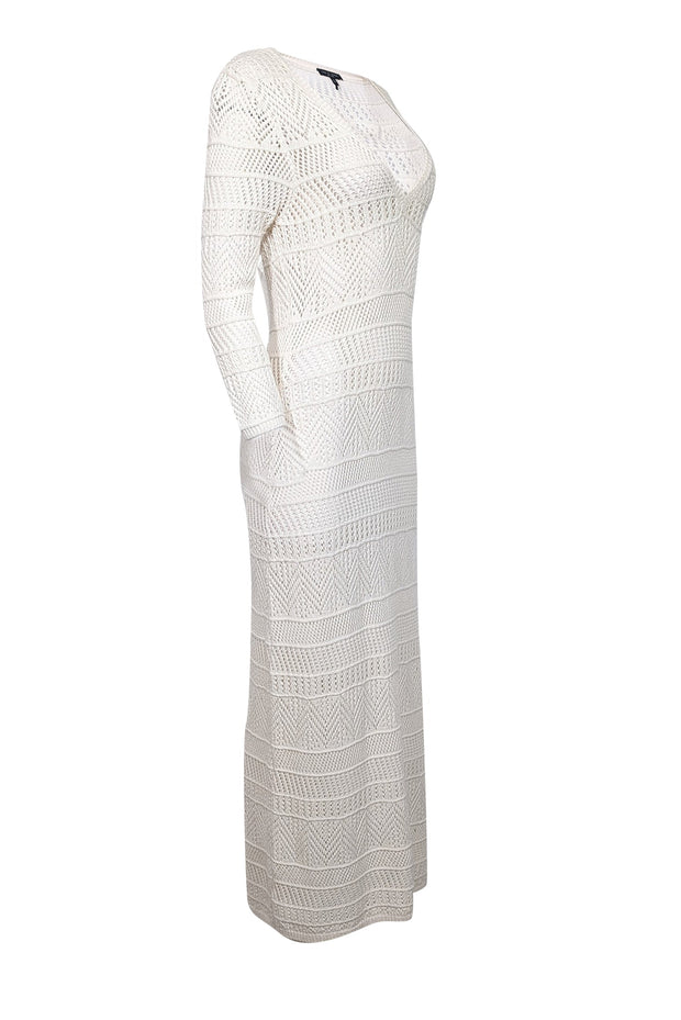 rag and bone crochet dress Rag & Bone Riley Crochet-Knit Maxi Dress, Ecru