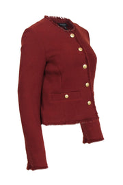 Current Boutique-Rag & Bone - Rust Wool "Carmen" Jacket w/ Raw Edges Sz 4