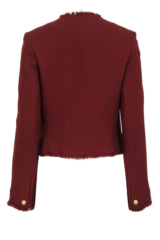 Current Boutique-Rag & Bone - Rust Wool "Carmen" Jacket w/ Raw Edges Sz 4