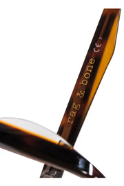 Current Boutique-Rag & Bone - Brown Tortoise Large Rectangle Sunglasses