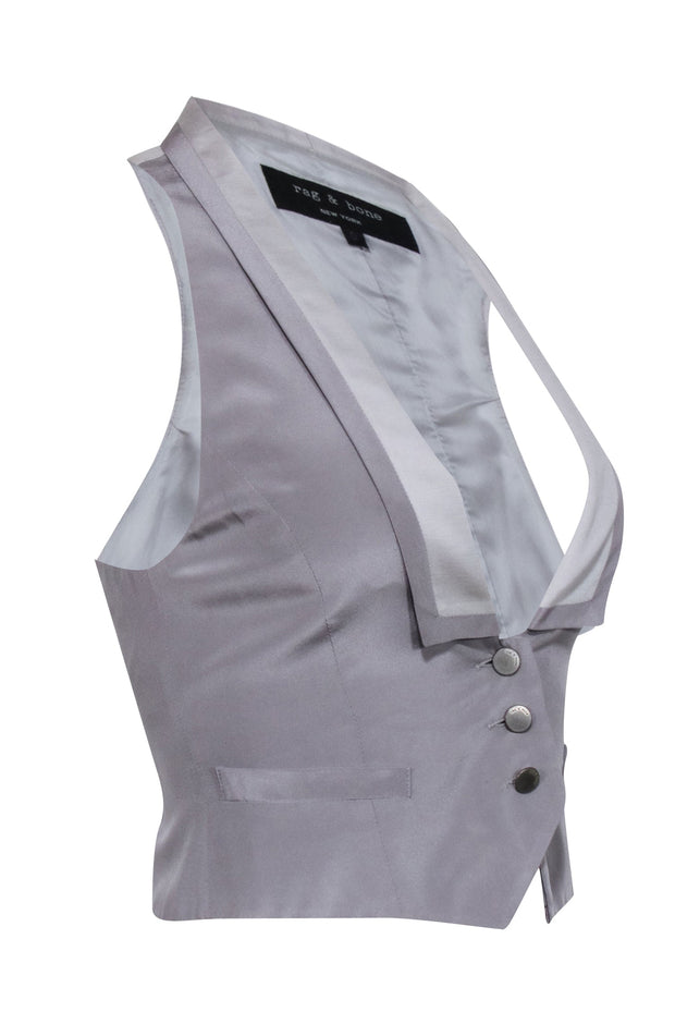 Current Boutique-Rag & Bone - Grey Tailored Racerback Vest Sz 0