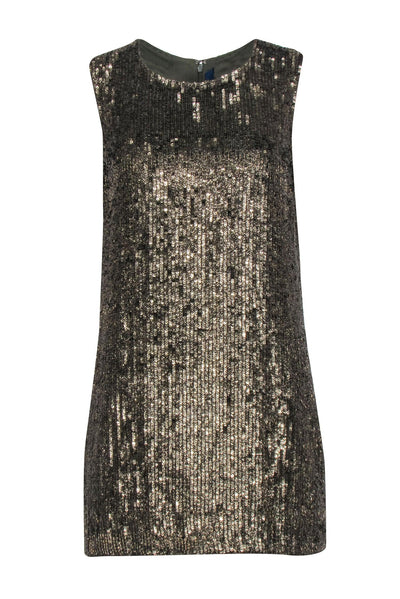 Polo Ralph Lauren - Olive Green Sequin Sleeveless Mini Dress Sz 10 Polo Ralph Lauren - Olive Green Sequin Sleeveless Mini Dress Sz 10