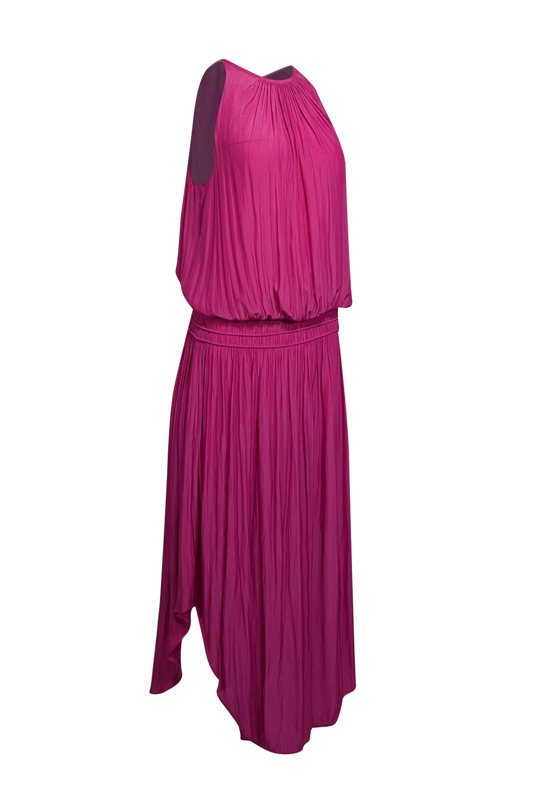 Ramy Brook - Fuchsia Sleeveless Smocked Waist Dress Sz L Ramy Brook - Fuchsia Sleeveless Smocked Waist Dress Sz L