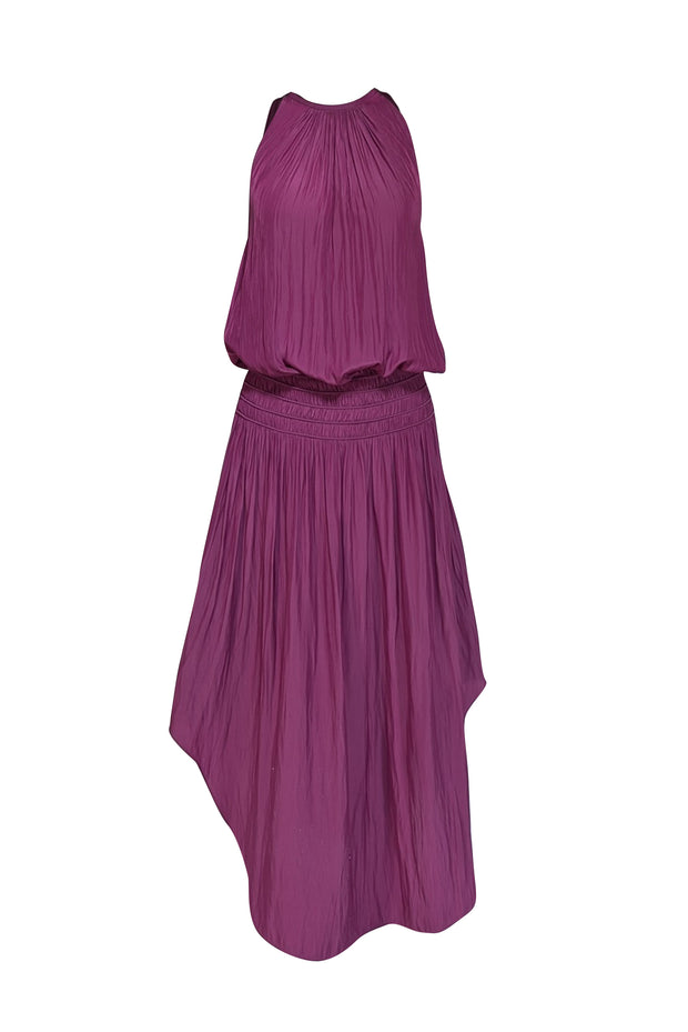 audrey smocked midi dress reviews Ramy Brook Women's - Purple friendly for semi Macy Dress Satin Olive Color:Brown and white flow-bin-synced