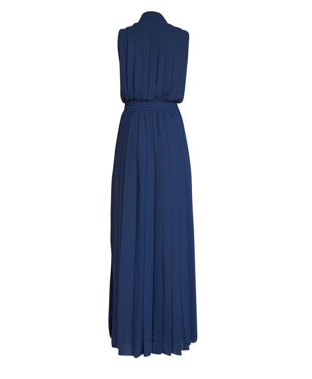 Ramy Brook Coraline Pleated Maxi Dress in Spring Navy - M Ramy Brook Coraline Pleated Maxi Dress in Spring Navy - M