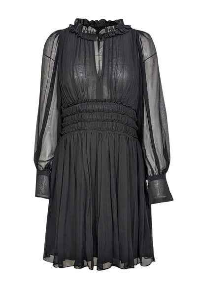 Rebecca Taylor Women's Long-Sleeve Silk Chiffon Dress, Size 4 Rebecca Taylor Women's Long-Sleeve Silk Chiffon Dress, Size 4