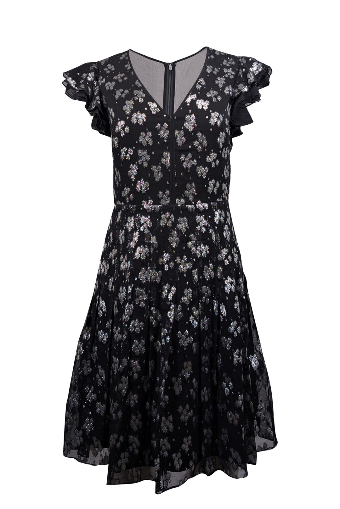 rebecca taylor black dress patterned dress this voile mini dress Black Spaghetti Strap Ruffle Child's Dress Size:18M