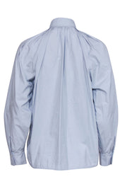 Current Boutique-Rebecca Taylor - Light Blue Button Down Shirt w/ Yoked Sleeves Sz S
