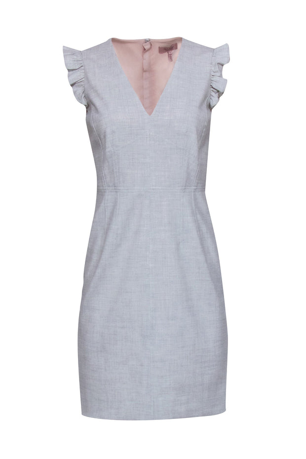Rebecca Taylor Clean Suiting Mini Dress, 2 / Grey