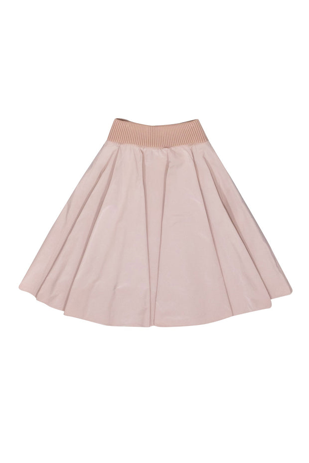 Current Boutique-Red Valentino - Blush Pink Cargo Midi Flared Skirt Sz 4