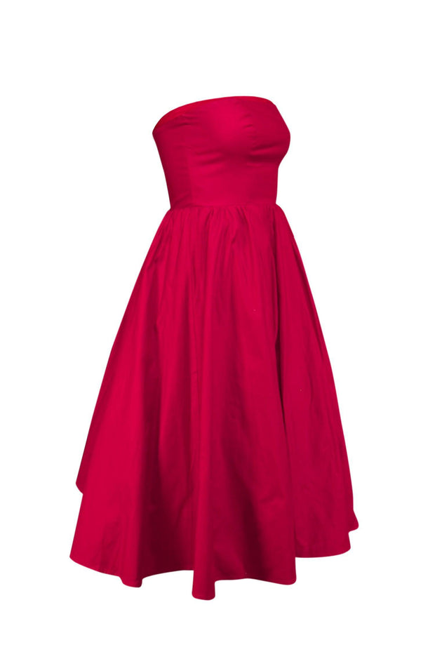 Reformation - Red Strapless "Buttercup" Dress Sz 4 Reformation - Red Strapless "Buttercup" Dress Sz 4
