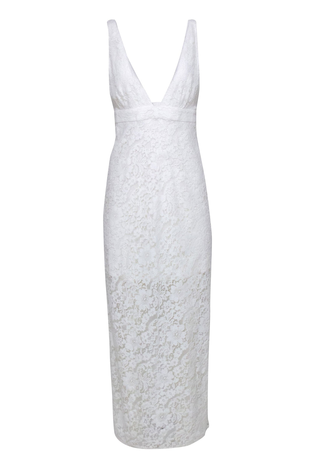 Reformation - Ivory Lace Sleeveless Midi Dress Sz 6