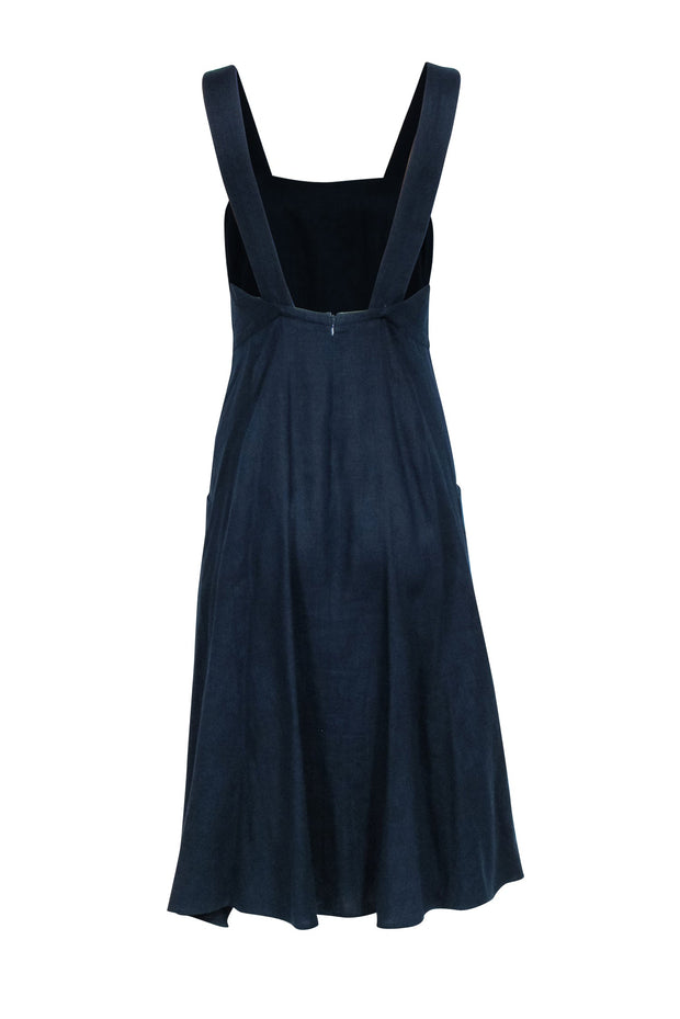 Reformation - Navy Linen Sleeveless Dress Sz 4 Reformation - Navy Linen Sleeveless Dress Sz 4