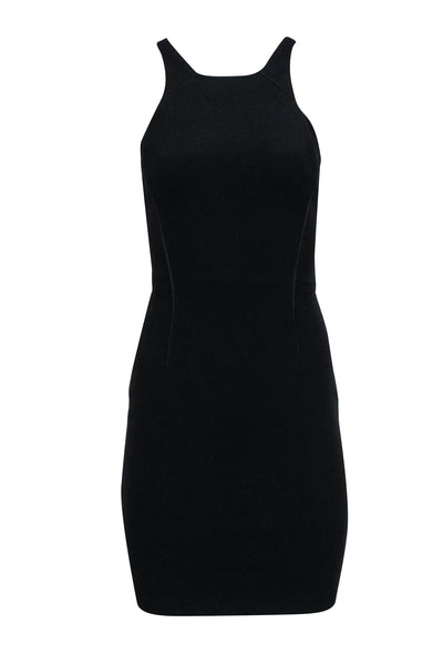 Current Boutique-Reiss - Black Sleeveless Bodycon Dress w/ Sheer Back Sz 0