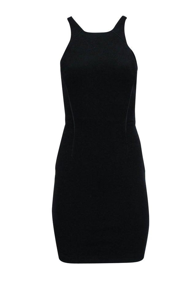 Current Boutique-Reiss - Black Sleeveless Bodycon Dress w/ Sheer Back Sz 0