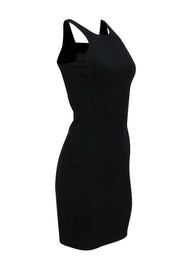 Current Boutique-Reiss - Black Sleeveless Bodycon Dress w/ Sheer Back Sz 0