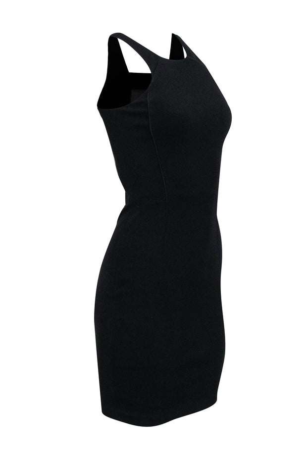 Current Boutique-Reiss - Black Sleeveless Bodycon Dress w/ Sheer Back Sz 0