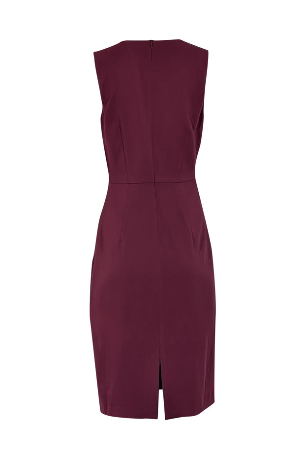 Reiss - Burgundy Sleeveless Sheath Dress Sz 6 Reiss - Burgundy Sleeveless Sheath Dress Sz 6