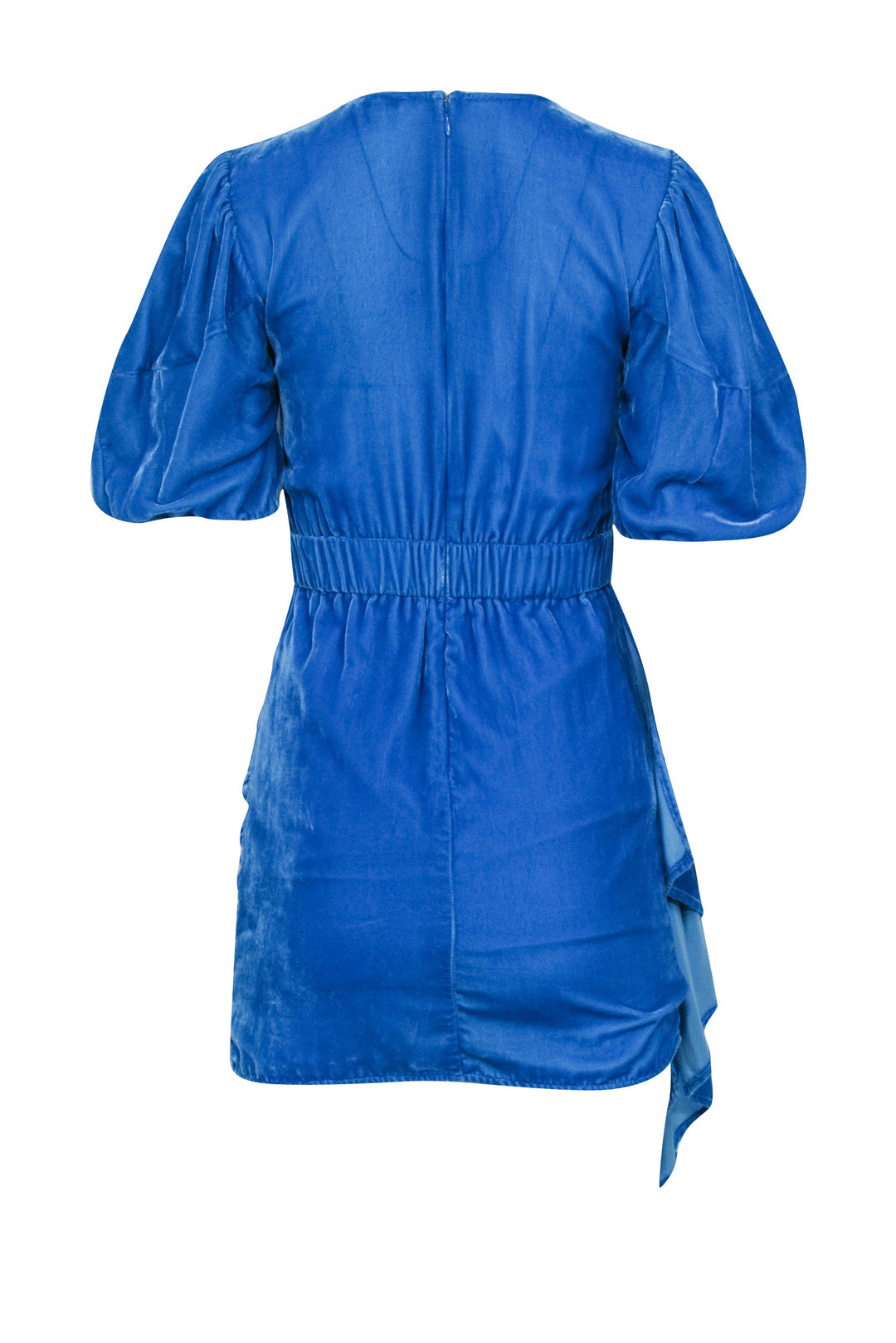 short blue velvet dress Rhode