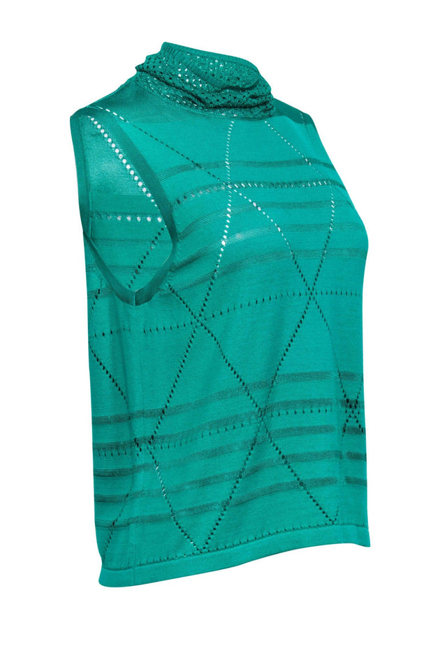 Current Boutique-Rodebjer - Green Knit Sleeveless Top Sz XS