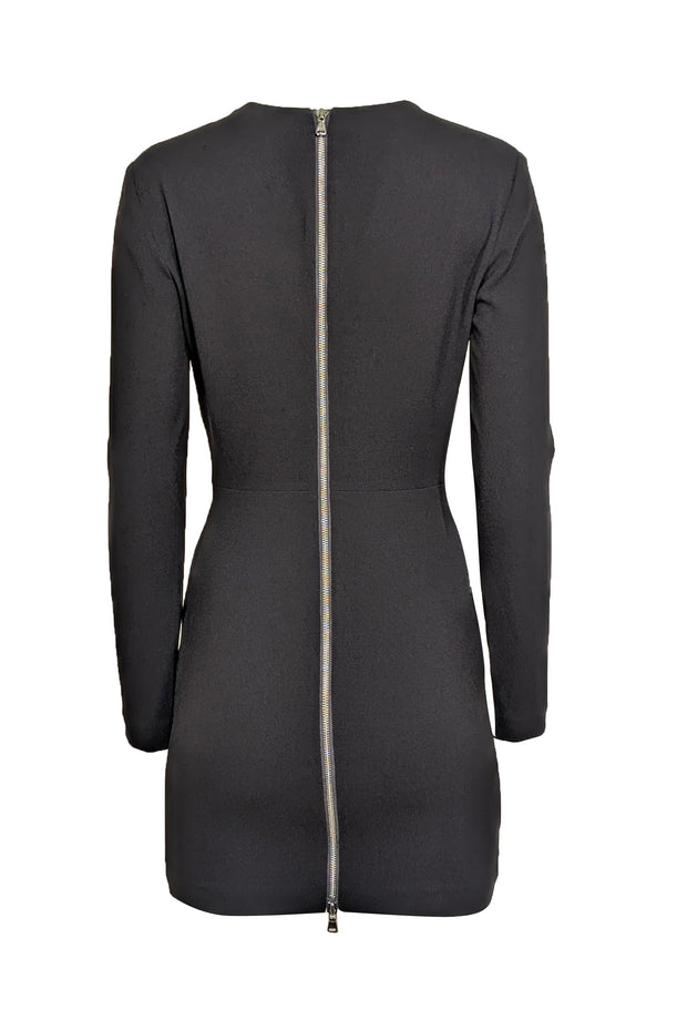 Ronny Kobo - Black Crepe Cut-Out Long Sleeve Dress Sz M Ronny Kobo - Black Crepe Cut-Out Long Sleeve Dress Sz M