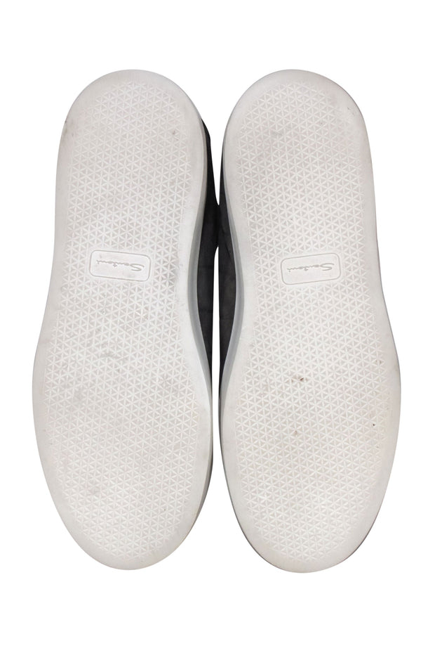 Current Boutique-Santoni - Grey Suede Sneakers w/ Shearling Lining Sz 8