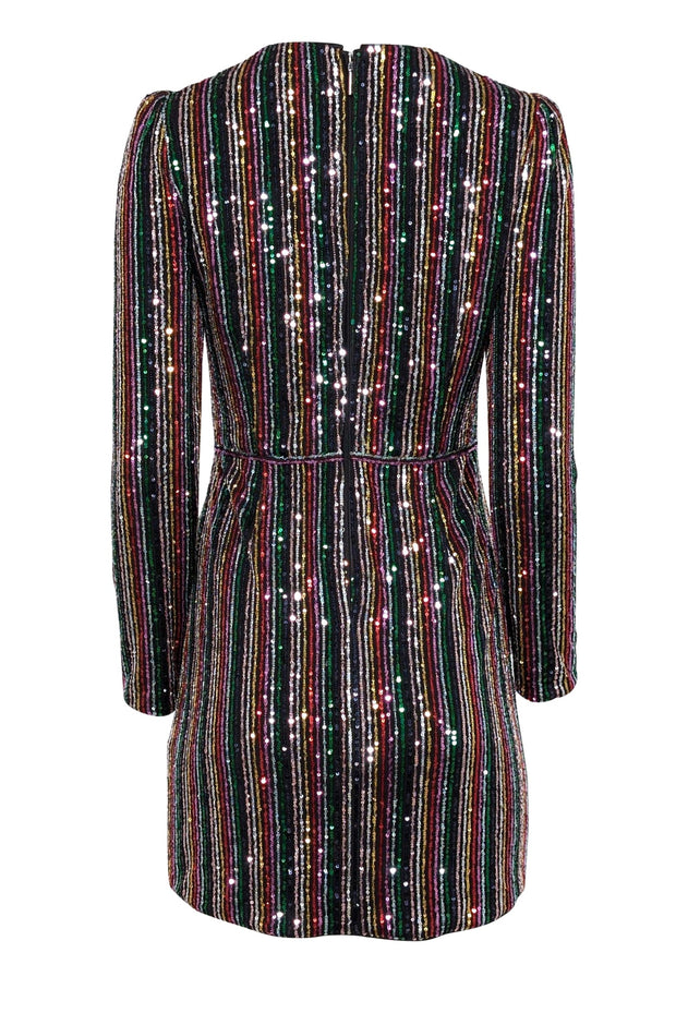 rainbow metallic stripe dress Saylor
